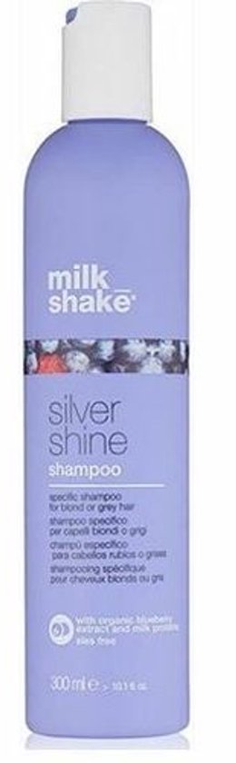 Milkshake Silver Shine Shampoo - Zilvershampoo voor blond, grijs en wit haar - 300 ml