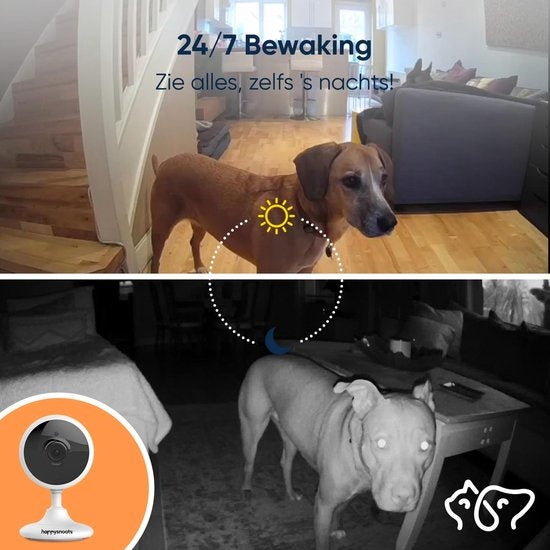 1080P Huisdiercamera met App - Hondencamera met Petcam - Dog & Pet Camera Hond - Huisdier Camera voor Honden & Dieren