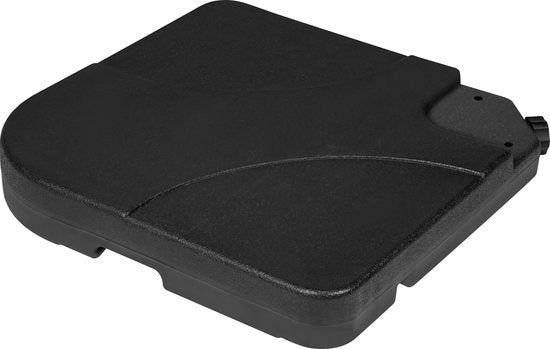 VONROC Parasoltegels – Vulbaar tot 25L per tegel – 50 x 50 x 10 cm – 4 stuks – Zwart
