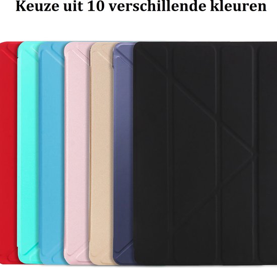 Tablet Hoes geschikt voor iPad Hoes 2021 - 9e generatie - 10.2 inch - Smart Cover - Goud Roze
