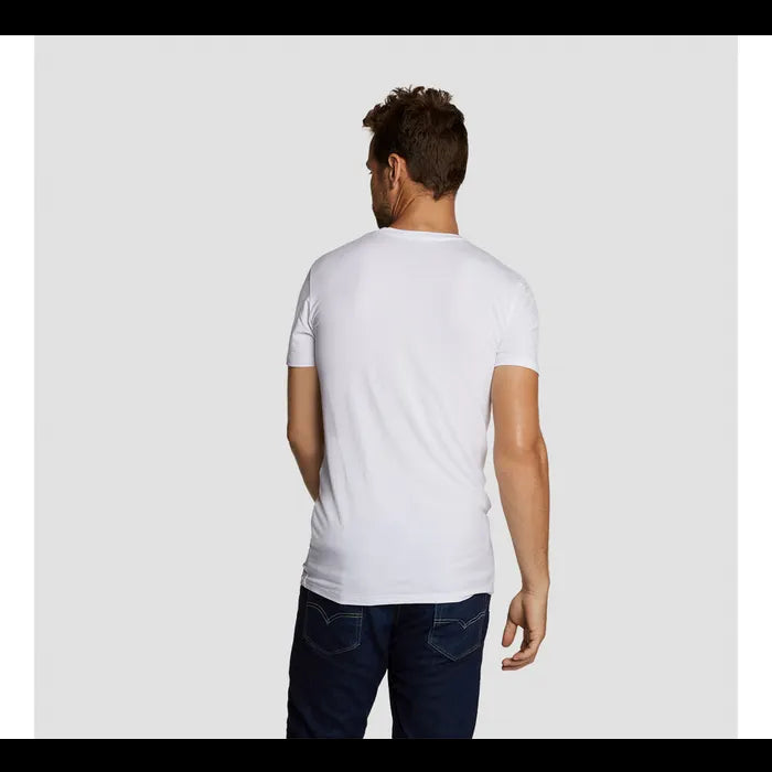 Bamboo Basics - M - T-shirts Ruben - 2-pack - Heren - Wit