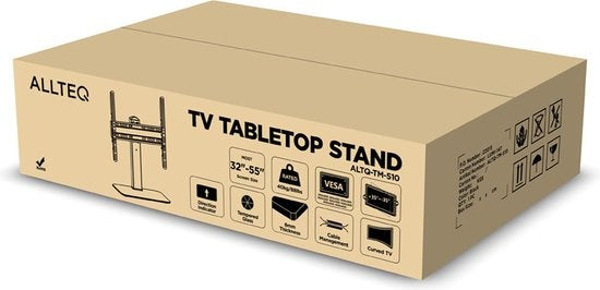 TV standaard - Tafelstandaard - 32 t/m 55" - Draaibaar - 40kg - Zwart - Allteq