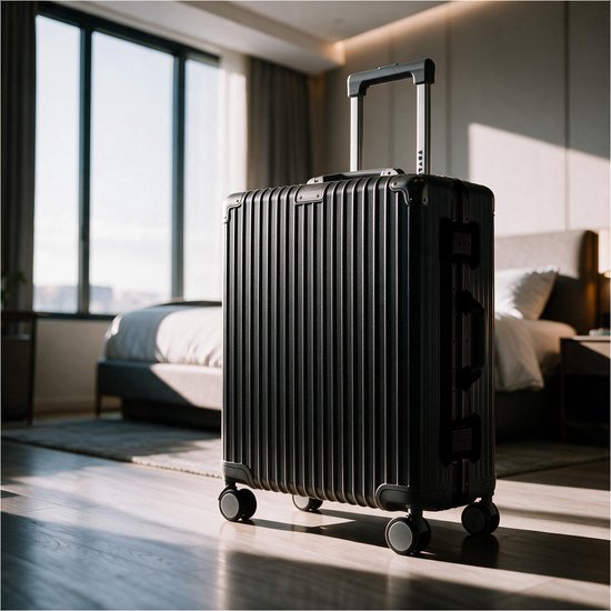TRVLMORE Premium Reiskoffer - 72 L - Dubbel TSA-slot - Zwart