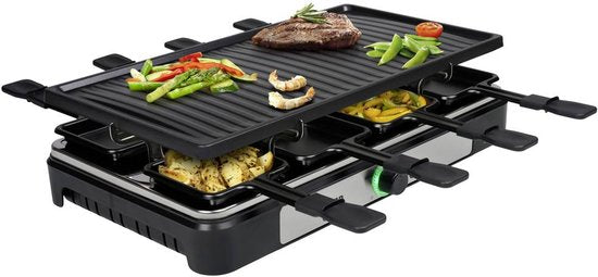 Tristar Gourmetset - RA-2746 - 1400W - Bakplaat 8 personen - Incl 8 pannetjes - PFAS-Vrij