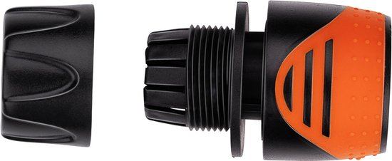 BLACK+DECKER Tuinslang Koppeling 1/2'' - Tuinslangen ⌀13mm - Kunststof - Zwart/ Oranje