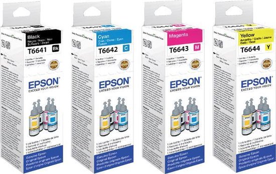 Epson T6642 EcoTank Cyan ink bottle