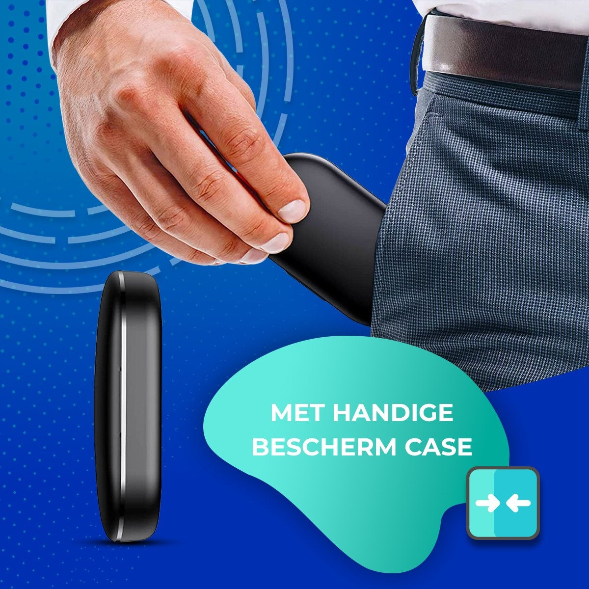 Bluetooth Headset met Oplaadcase - In-Ear Koptelefoon - Draadloze Headset met Microfoon - Bluetooth 5.1 - Handsfree Bellen - IPX7 Waterdicht