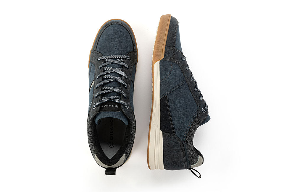 Milanoro - Comfortabele sneakers voor heren - Navy - Maat 40