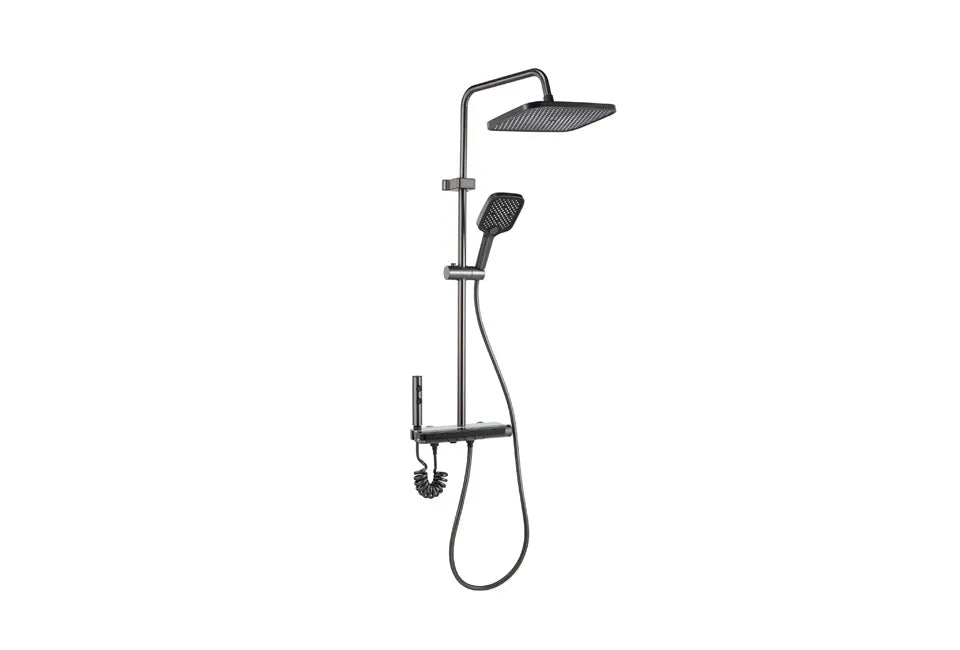 Home & Comfort Luxe Doucheset met Kraan, Regendouche en Bidet – Digitale Temperatuurweergave – Chroom