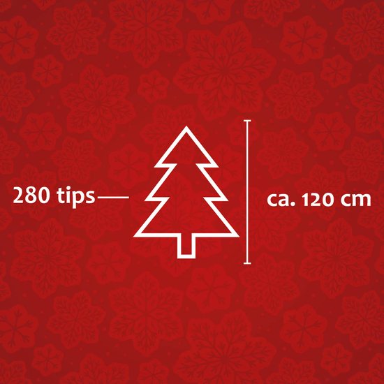 Zilverspar kunstkerstboom - 120 cm