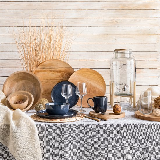 Secret de Gourmet Wijnglazen set Silvia - doosje 6x stuks - chique glas - 34 CL - witte/rode/rose