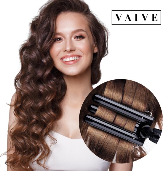 VAIVE Professionele Wafeltang 25mm – Signature Curls Edition – Waver – Golvenkrultang – Wave Krultang – Beach Waves