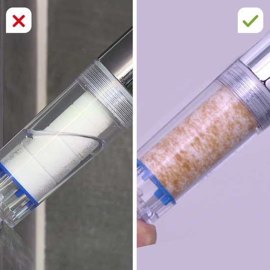 Telsell Aquadon EcoTornado - waterbesparende douchekop 2 Stuck Goud - Waterbesparende & drukverhogende douchekop - 360° draaibare handdouche - douchekop met antikalkfunctie - beschermt huid & haar