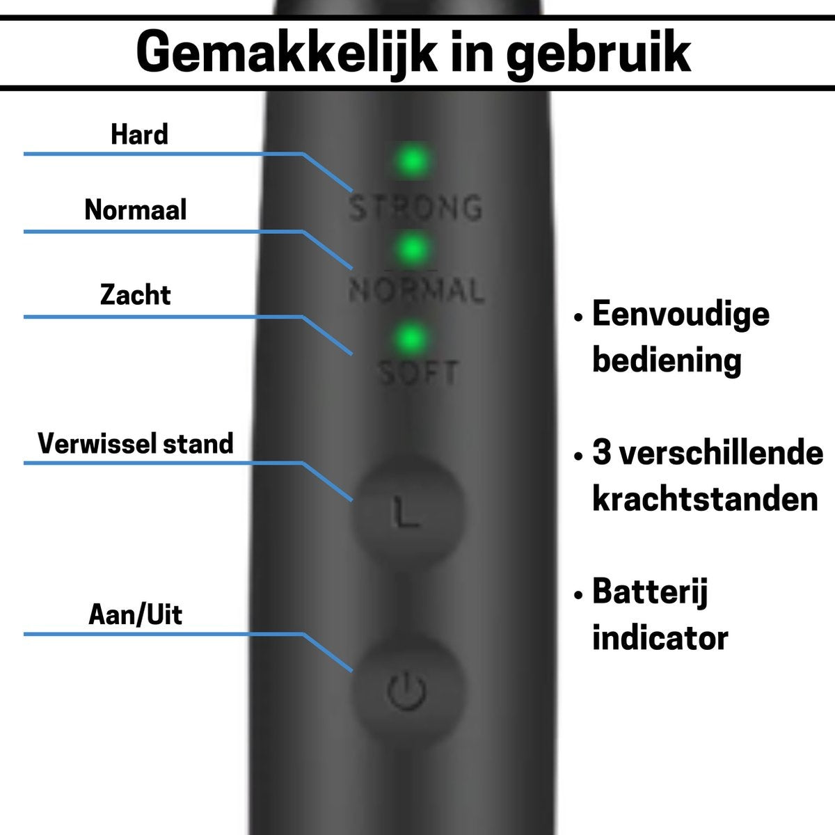 BOME Tandsteenverwijderaar – Incl. 3 Opzetstukken, Spiegeltje & Pincet – 11000 rpm – Zwart