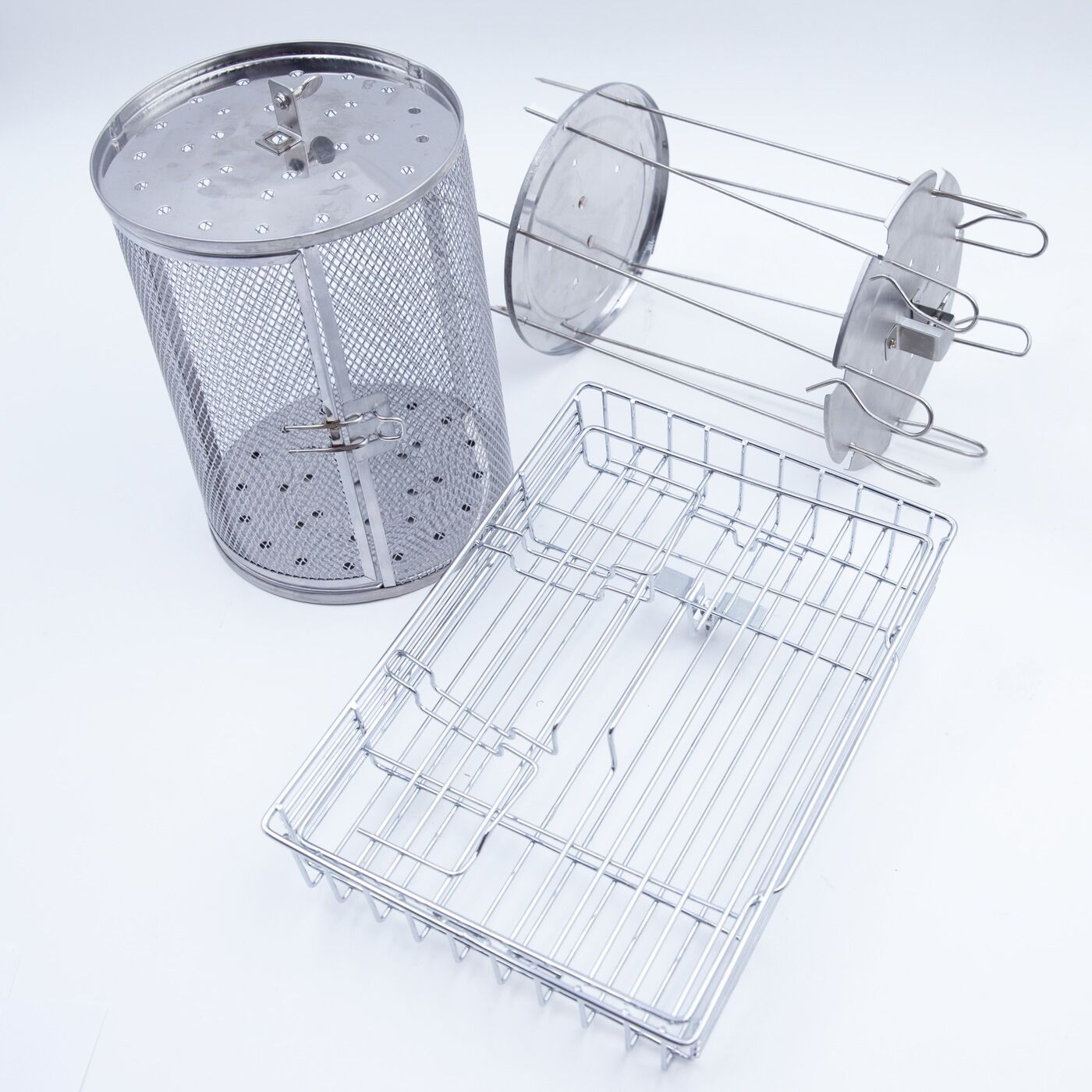 Livington Rotisserie Chef Accessoireset - RVS - 3-delig
