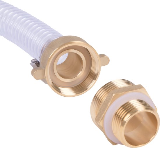 VONROC Aanzuigslang set voor waterpompen / Spiraal aanzuigslang - 4m x 25mm, 1'' - Universeel