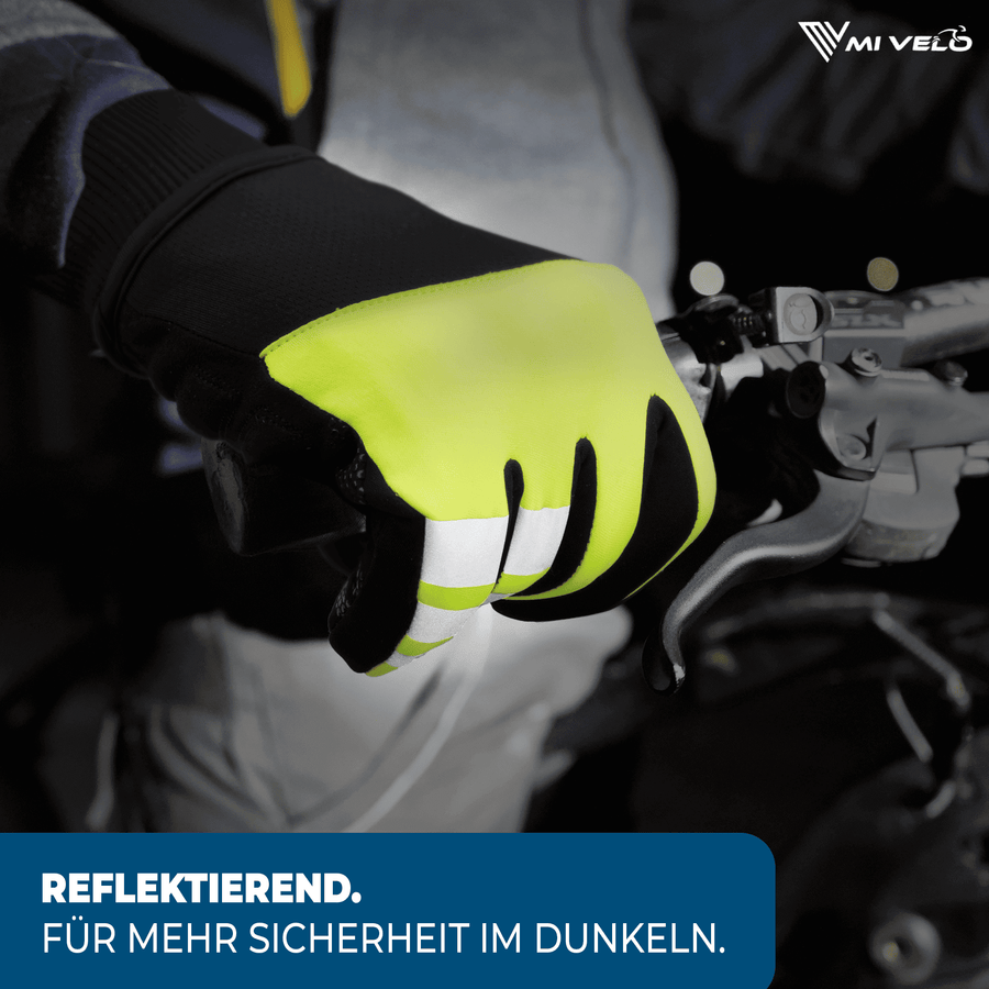 MIVELO THERMO-FIT Winterhandschoenen - Thermisch Fleece & 3M Thinsulate - Geel - Unisex - Maat L