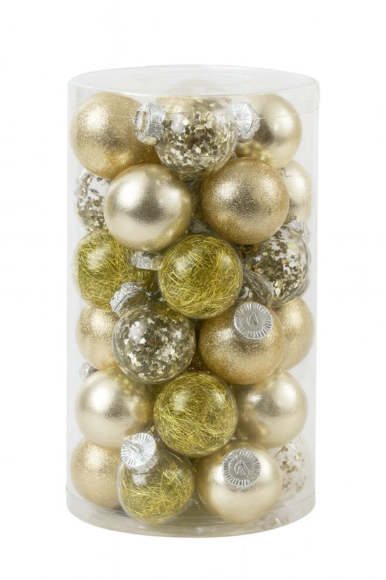 Deluxe Kerstballenset – 25 stuks - Ø 6 cm – Goud – Luxe Kerstdecoratie