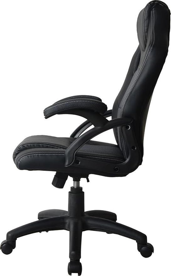 VDD Gamestoel Wouter junior bureaustoel - racing gaming stijl - hoogte verstelbaar - zwart