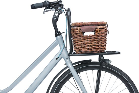 Basil Denton Fietsmand S - Voor - Rotan - Bruin - Small