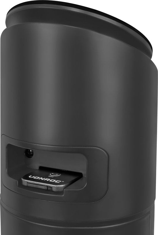 VONROC Luxe Ventilator - Torenventilator – hoogte 110 cm – Incl. afstandsbediening - 3 snelheden – zwenkfunctie - 15 uurs timer - zwart