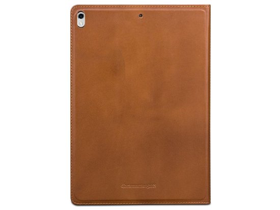 dbramante1928 iPad Air 10.5 2019 Bookcase Hoes – Echt Leer – Cognac – Luxe Beschermhoes