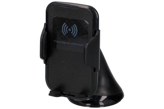 All Ride Telefoonhouder - Draadloos Opladen - Universeel - 5W - 5V/1A - Zwart