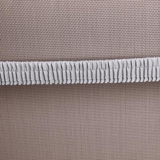 Tuinstoelkussens, stoelkussens, set van 2, grijs, 116 x 57 x 7 cm