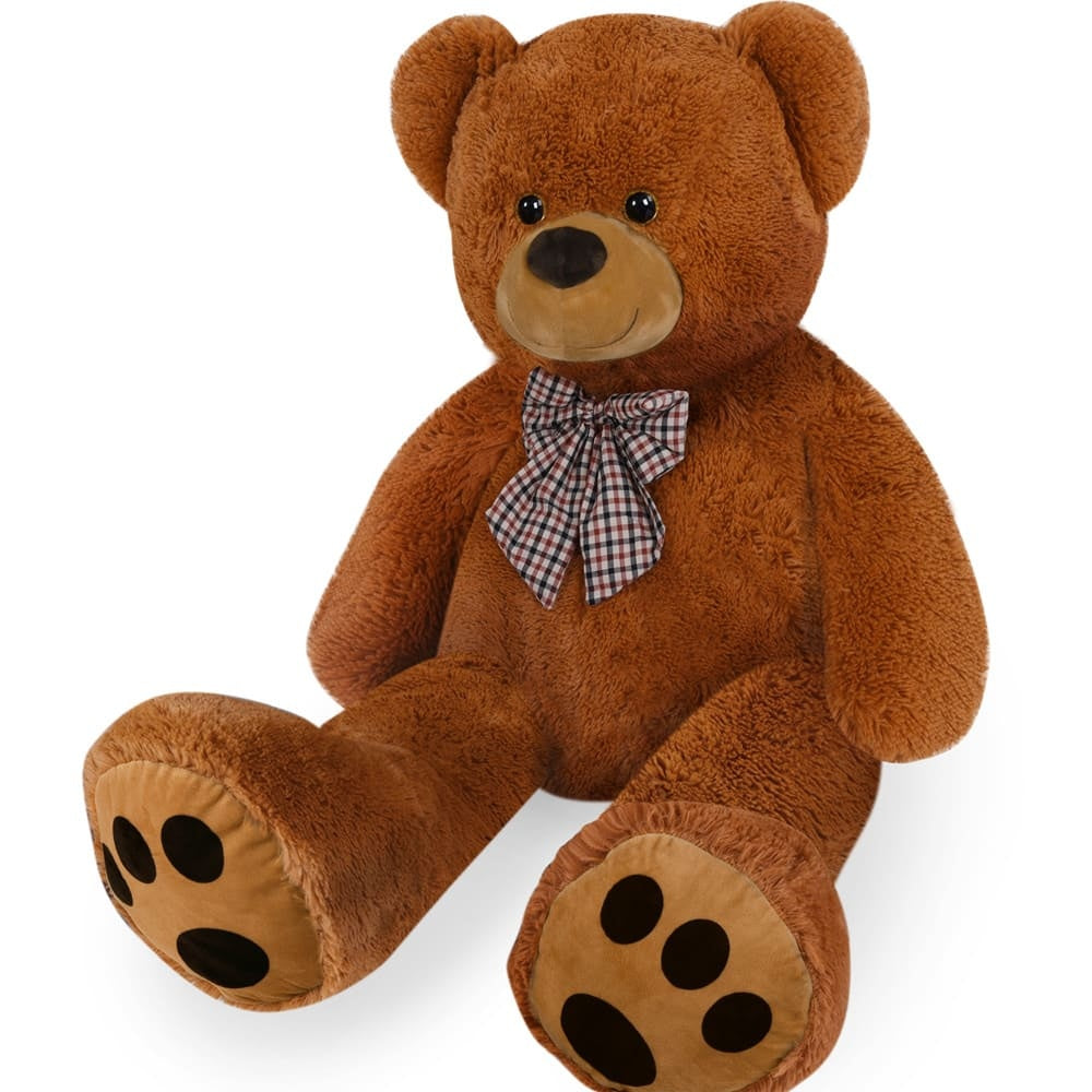 Teddybeer met hart, bruin, 98 cm, knuffelbeer
