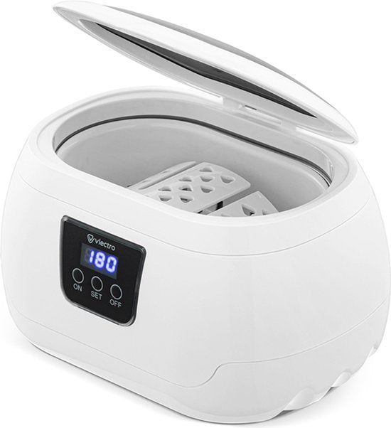 Vlectro Ultrasoon Reiniger - 600 ml - Compact - USB-oplaadbaar - 43 kHz