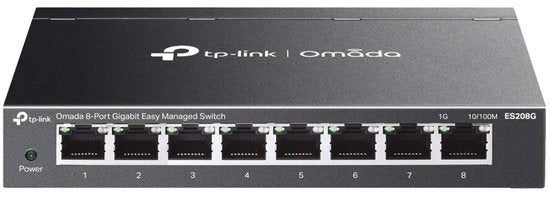 TP-Link Omada ES208G netwerk-switch Managed L2 Gigabit Ethernet (10/100/1000) Zwart
