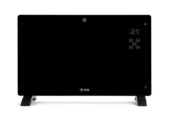 Vlectro - Slim verwarmingspaneel met instelbare timer - WINTERUITVERKOOP - Zwart