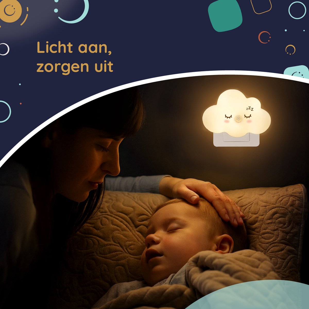 Numsy Lumo Babykamer Nachtlampje - Bewegingssensor - 4 Helderheidsstanden