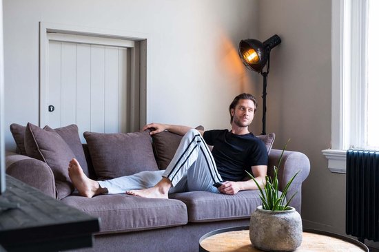 Pierre Calvini - Joggingbroek Heren - 2 Pack - Zwart Grijs - M - Pyjama Heren - Joggingbroek Heren Rechte Pijp - Trainingsbroek Heren - Huispak Heren