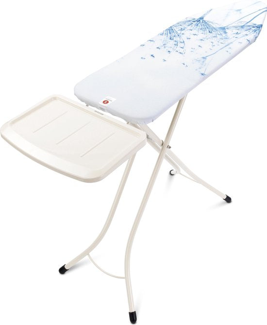 Brabantia Strijkplank B - met Stoomunithouder - 124 x 38 cm - Cotton Flower