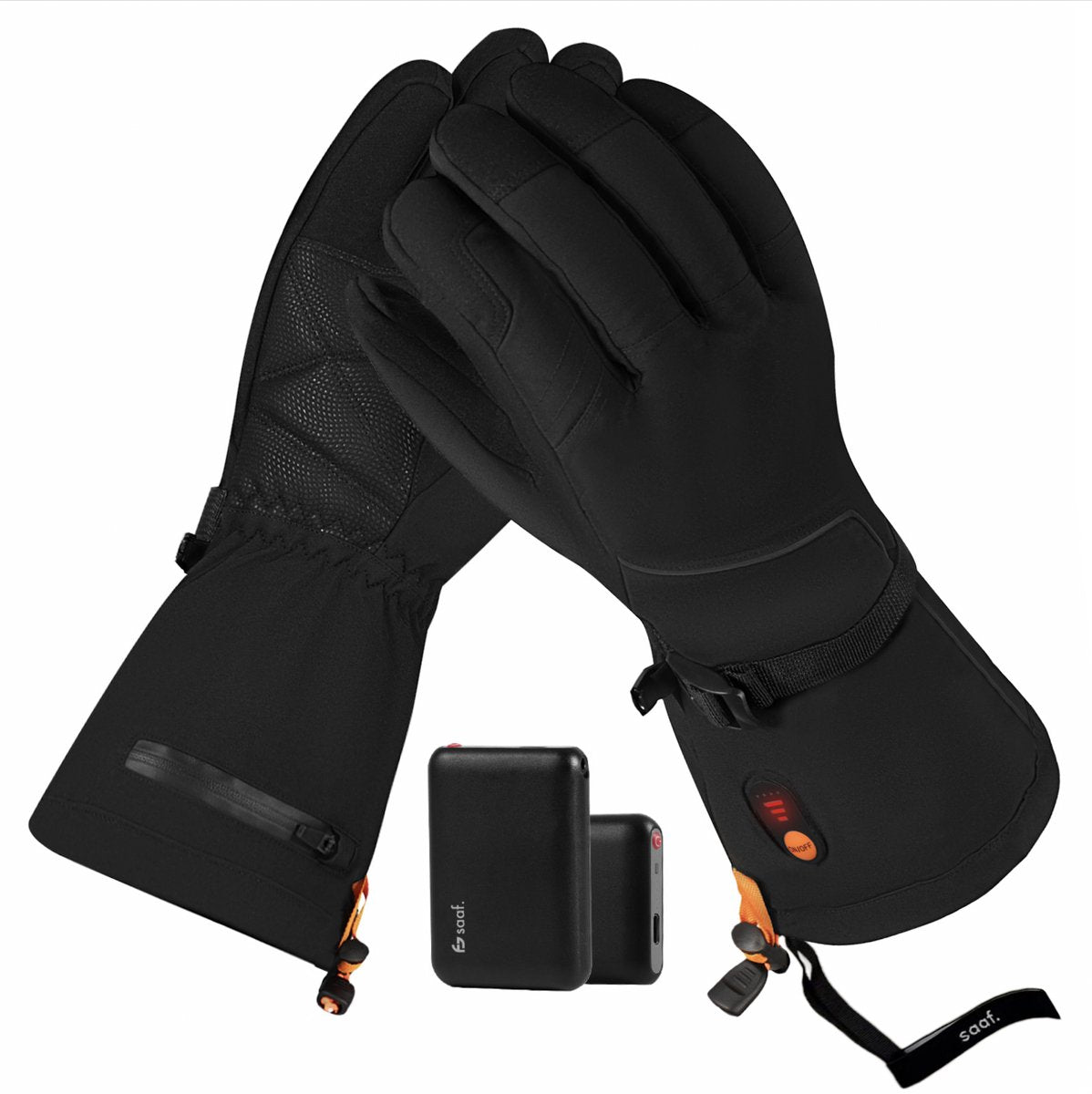 Saaf Verwarmde handschoen 2.0 Zwart Maat XL
