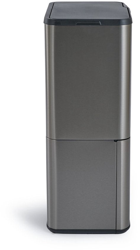 Umuzi Cleaning Prullenbak 63L - Sensor - Metaalgrijs - 30,5x41x78cm