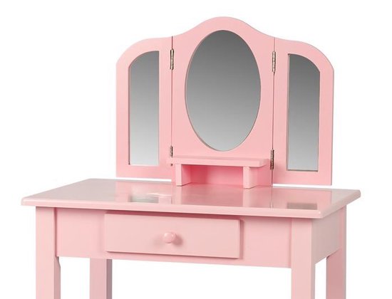 VDD Opmaaktafel voor kinderen met spiegels - 40x60x90cm - Roze