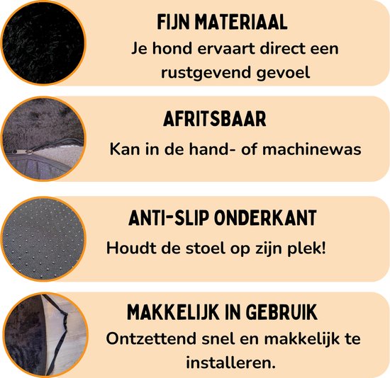 Autostoel Hond Deluxe Achterbank - Hondenmand Auto Met Veiligheidsriempje - Automand Hond - Hondenstoel - Grote Hond - Zwart - Maat M