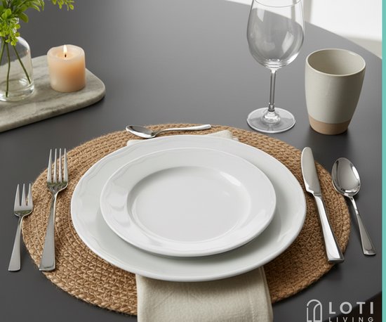Loti Living Bestekset 30-delig - 6 personen - Bestekset 6 persoons - Lepels, messen, vorken, gebaksvorkjes - Vaatwasserbestendig bestek - Hoogwaardige Roestvrij Staal - RVS
