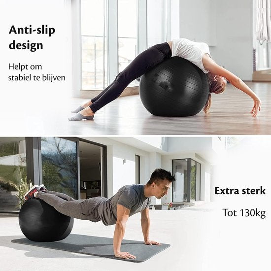 Backerz Yoga Bal - PVC Binnenbal voor zitballen Ella - Anti-burst - Licht Blauw