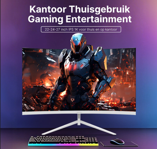 Lepow HC-27Q5 Curved Monitor - 27 inch - 180Hz - FHD - 120% sRGB