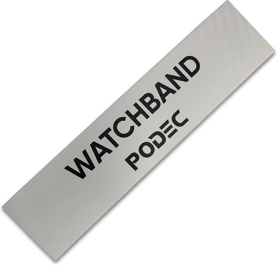 Podec Smartwatchbandje – Samsung Galaxy Watch compatibel – 20 mm – iOS/Android – Bruin