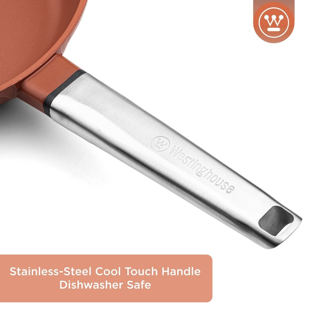Westinghouse Performance Series Grillpan - Oven Geschikt - 28 cm - Oranje