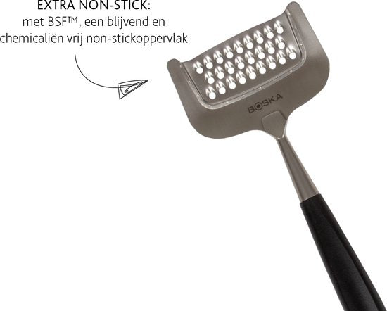 Boska Kaasrasp Milano+ - Keukenrasp - Handrasp - Handrasp kaas - Kaasrasp fijn - Citroenrasp – Groenterasp - Kaas raspen - Handsrasp RVS - Vaatwasserbestendig - Keukengerei - Keuken accessoires - 10 jaar garantie