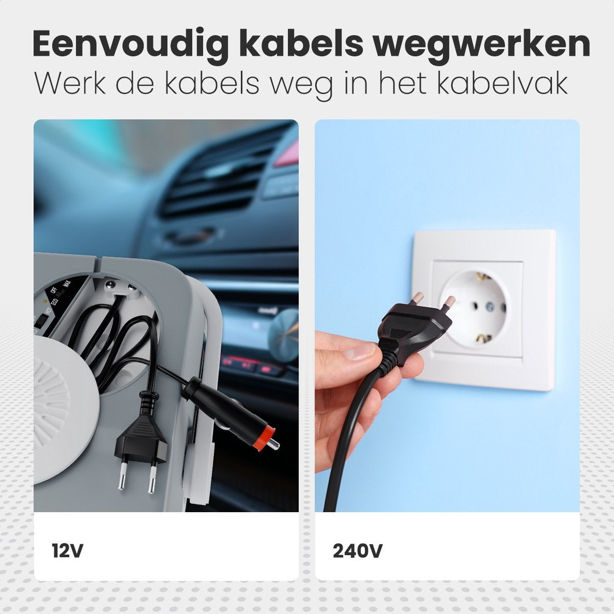 Auronic Elektrische Koelbox - Coolbox - 25L - 12V en 240V - Grijs
