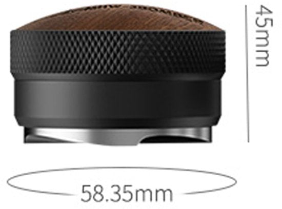 MHW-3BOMBER CD koffie verdeler – 58 mm verdeler met verstelbare hoogte en houten afwerking