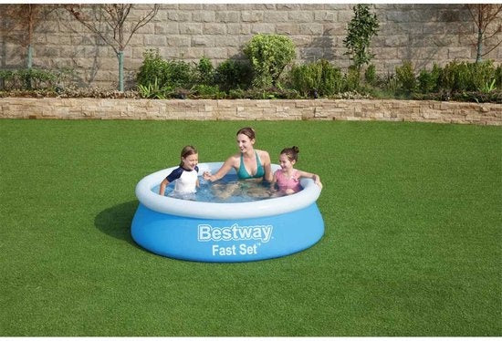 Bestway Kinderzwembad - Ø 183 cm - Model 57392 - Opblaasbare Rand