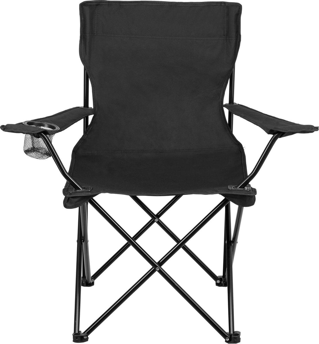 Tectake - set van 2 Campingstoelen - Gil zwart - 403875