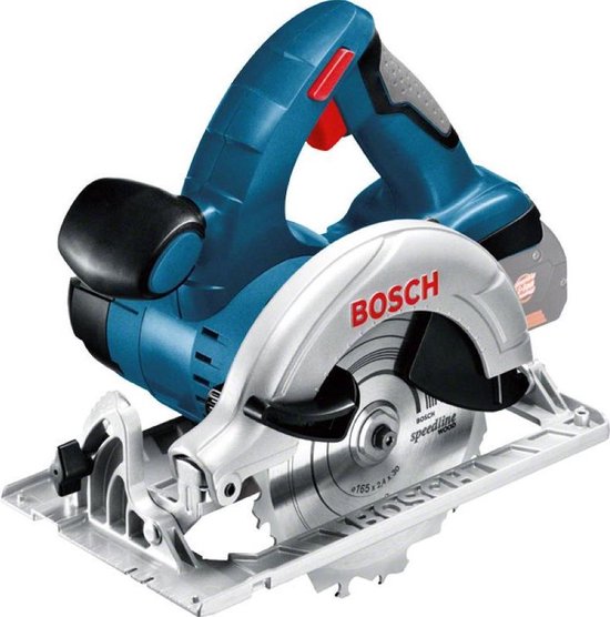 Bosch Professional GKS 18V-57 G - Accu en lader niet meegeleverd, 1x zaagblad Standard for Wood 165mm, afzuigadapter, binnenzeskant, parallelgeleider